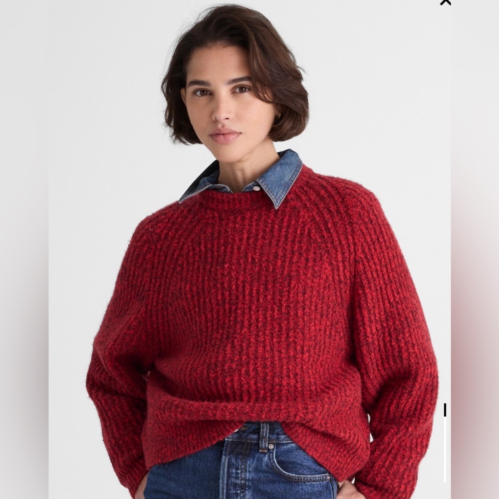 Madewell Ribbed Cotton-Blend Sweater XS